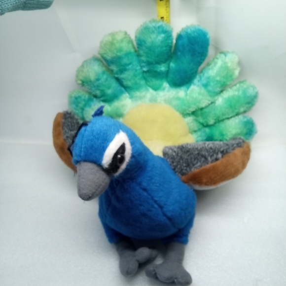 Wild Republic Peacock Bird Plush Stuffed Animal Colorful 12 Inch 2014. - Picture 7 of 12